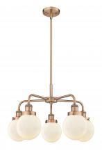 Innovations Lighting 916-5CR-AC-G201-6 - Beacon Antique Copper Chandelier