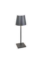 Zafferano America LD0395N4 - Poldina L Desk Lamp - Dark Grey