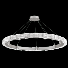 Hammerton CHB0087-50-BS-TE-CA1-L3 - Tessera 50in Ring-Beige Silver-Tetro Cast Glass