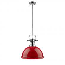 Golden Canada 3604-L CH-RD - 1 Light Pendant with Rod