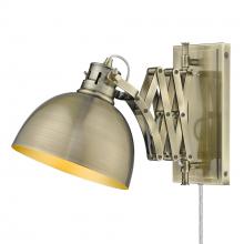 Golden Canada 3824-A1W AB-AB - 1 Light Articulating Wall Sconce