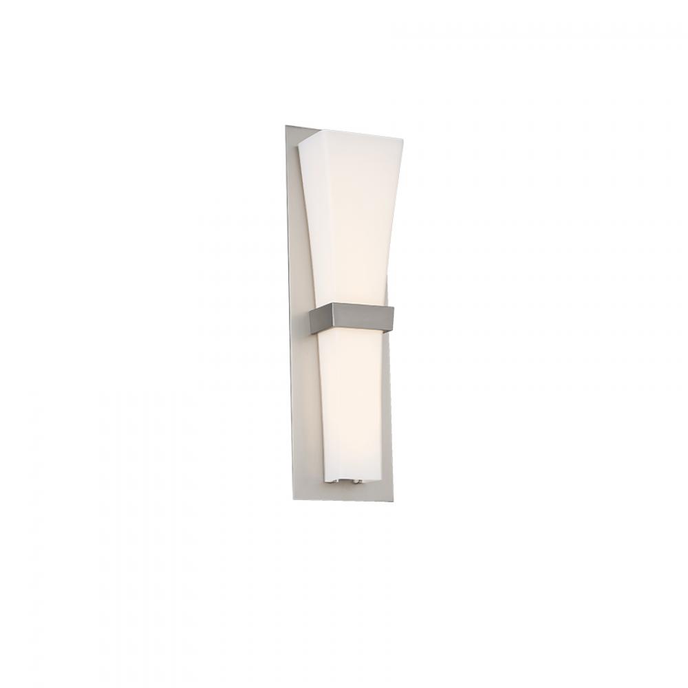 Prohibition LED Wall Sconce 3500K in Satin Nickel