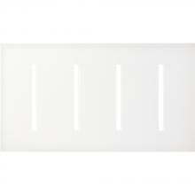 Lutron Electronics LWT-GGGG-CWH - NEW ARCH WP - GRAFIKT 4GANG CLEAR GLASS