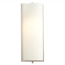 Galaxy Lighting 213150BN-118EB - Wall Sconce - in Brushed Nickel finish with Satin White Glass