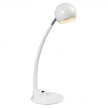 Galaxy Lighting 518765WH - 5W LED Table/Desk Lamp in White with On/Off Switch