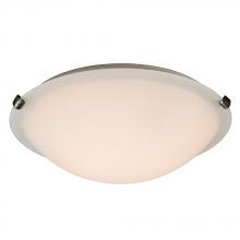 Galaxy Lighting L680116WP016A1 - LED Flush Mount Ceiling Light - in Pewter finish with White Glass