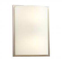 Galaxy Lighting ES213151BN - Wall Sconce - in Brushed Nickel finish with Satin White Glass