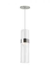 Visual Comfort & Co. Modern Collection 700TDMANMCLS-LED930 - Manette Modern Dimmable LED Medium Ceiling Pendant Light in a Satin Nickel/Silver Colored Finish