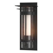 Hubbardton Forge - Canada 305999-SKT-80-ZS0664 - Torch  Seeded Glass XL Outdoor Sconce with Top Plate